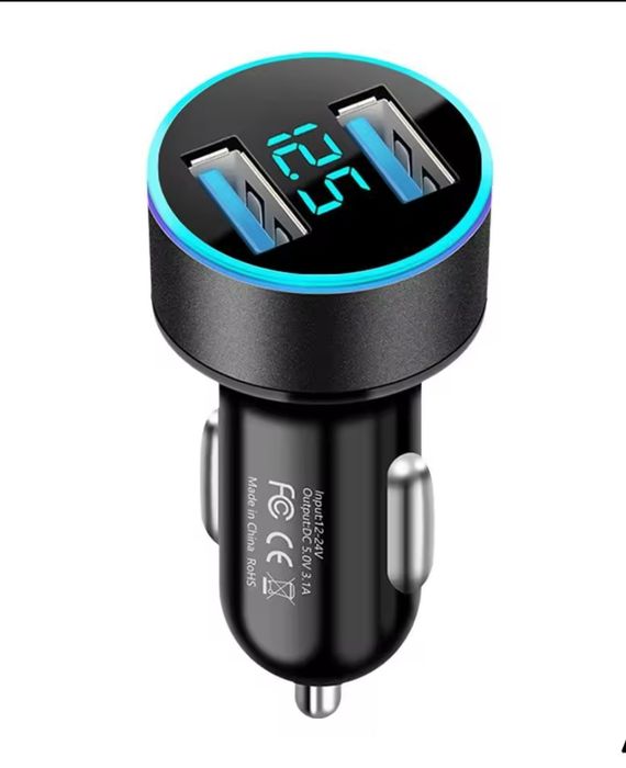 Авто зарядка для телефона 3.1 А в прикурювач