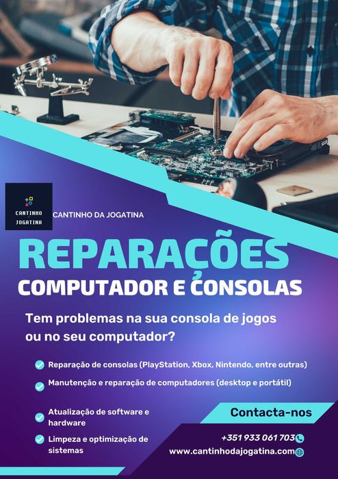 Reparação de Consolas e Computadores em Viana do Castelo