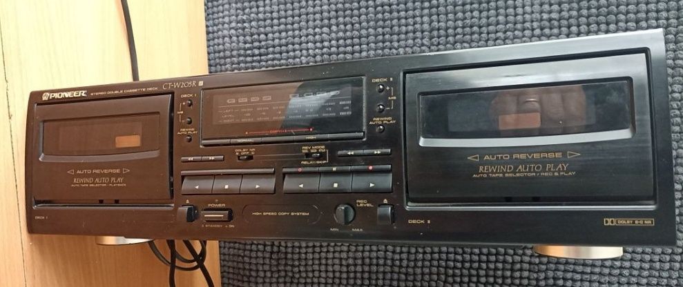 Pioneer deck Cassetes duplo Ct-w205r