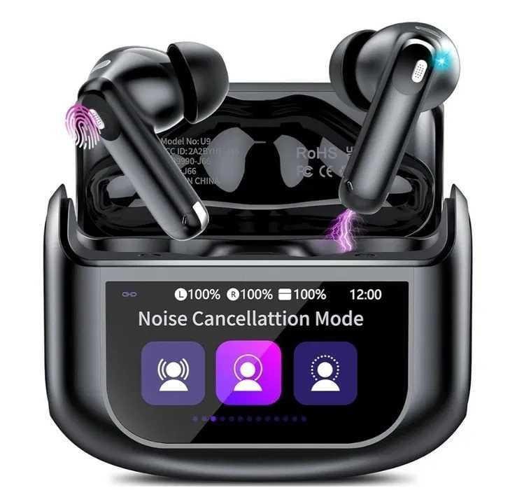 Słuchawki Bluetooth 5.4 ANC/ENC 48H HiFi EQ IPX7 – Smart Touch Case