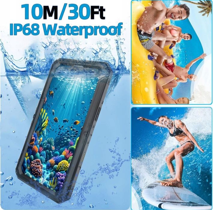 Etui Pancerne iPhone 16 Pro Max Metal Silikon Hybrid 4w1 Wodoodporne