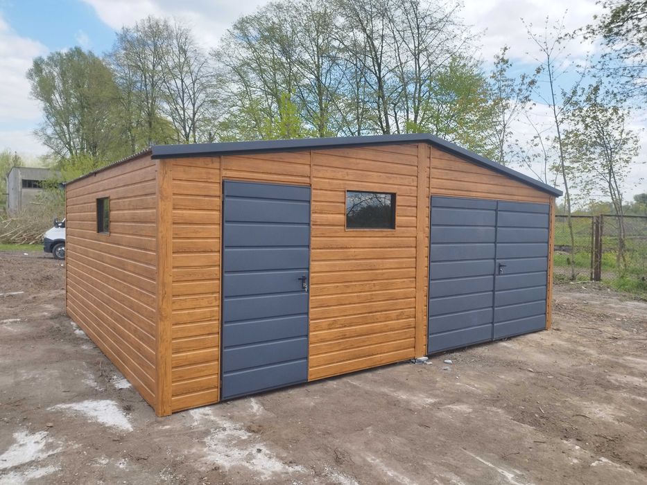Garaż blaszany z Wiatą Carport Hala Magazyn Pomieszczenie Gospodarcze