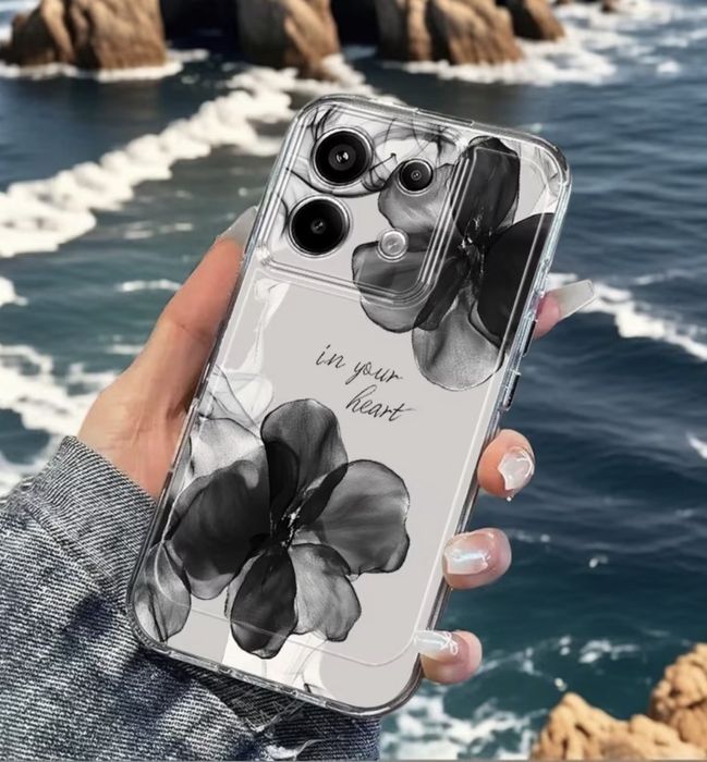Чохол Xiaomi Redmi Note 13 4G, новий, прозорий з малюнком