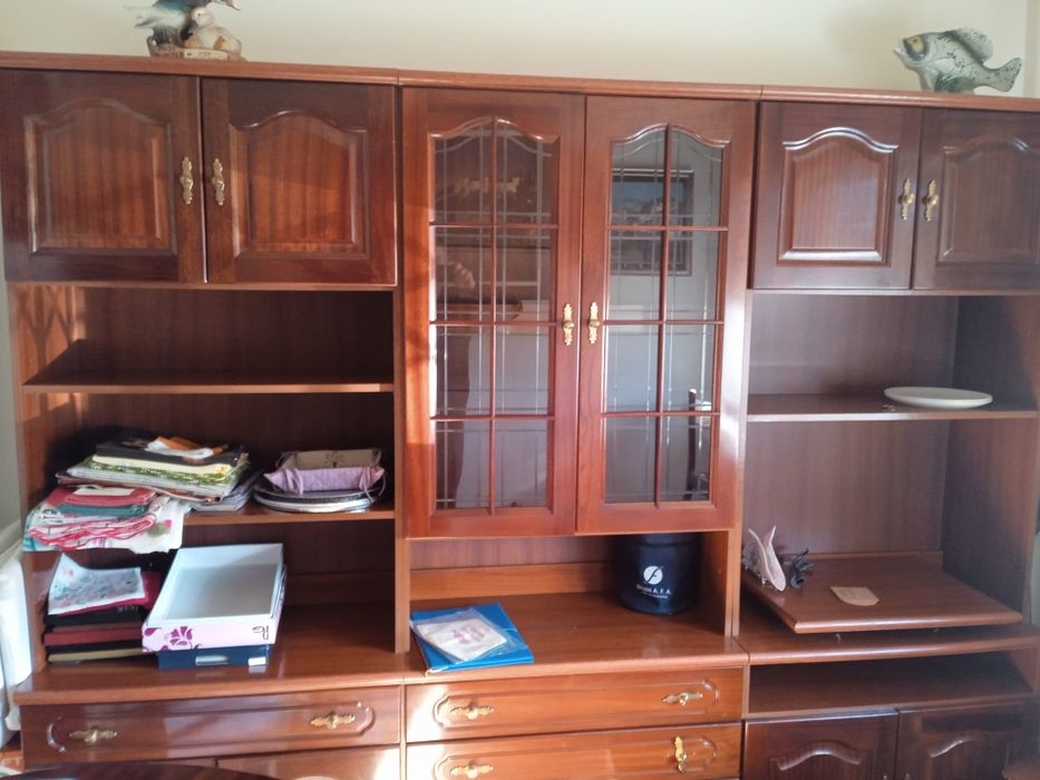 Móveis de sala em madeira maciça