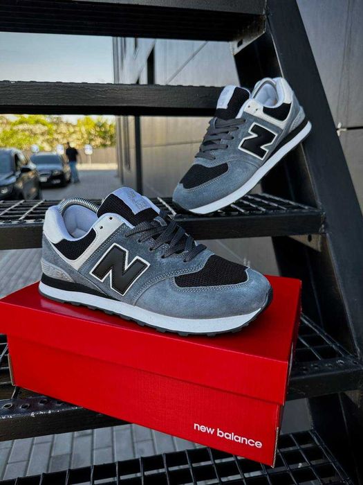 !ХІТ! Кросівки New Balance 574 Grey Black 40 41 42 43 44 45 нью беленс