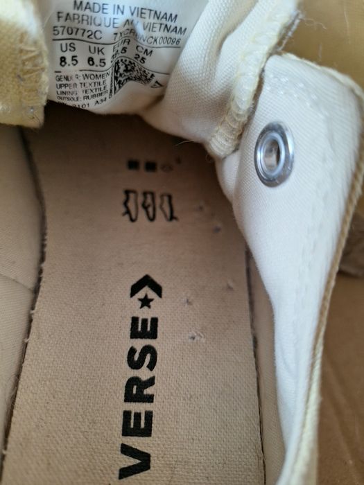 Converse żółte platforma