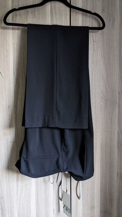 Spodnie Zara czarne szerokie Rozm. L