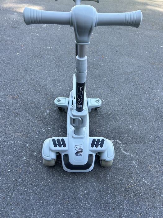 Самокат 5 в 1 Skyper BL PU з капюшоном та дод. колесами