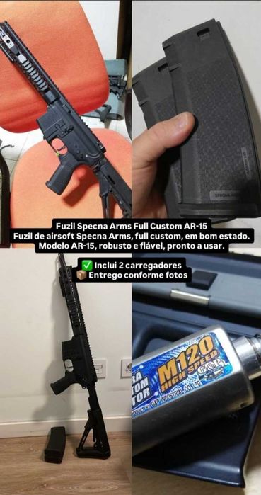 Air soft Com dois carregadores e bolsa