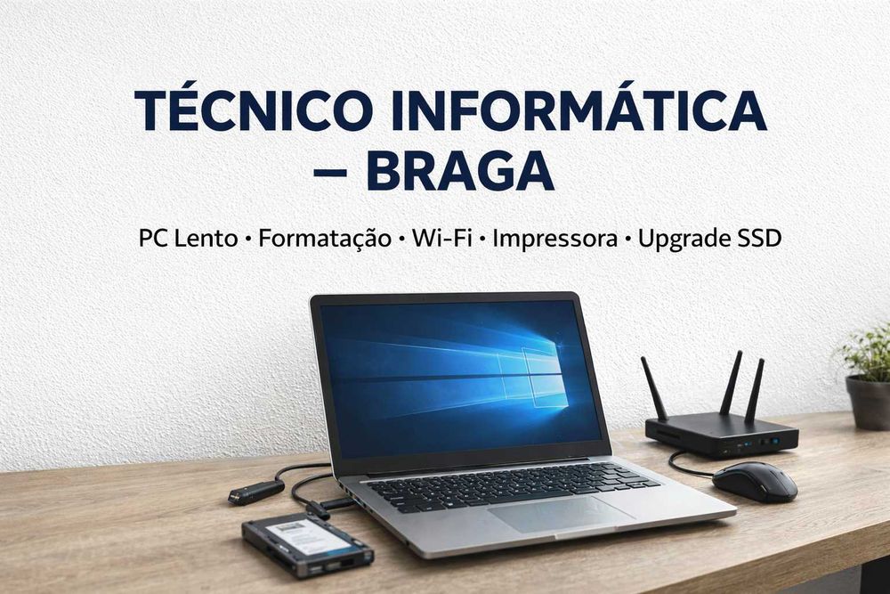 PC Lento em Braga? Técnico ao Domicílio – Desde 25€
