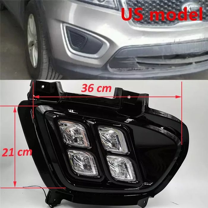 Дневные  огни фара Kia Sorento 2015-2018. ДХО Led Drl Киа Соренто.
