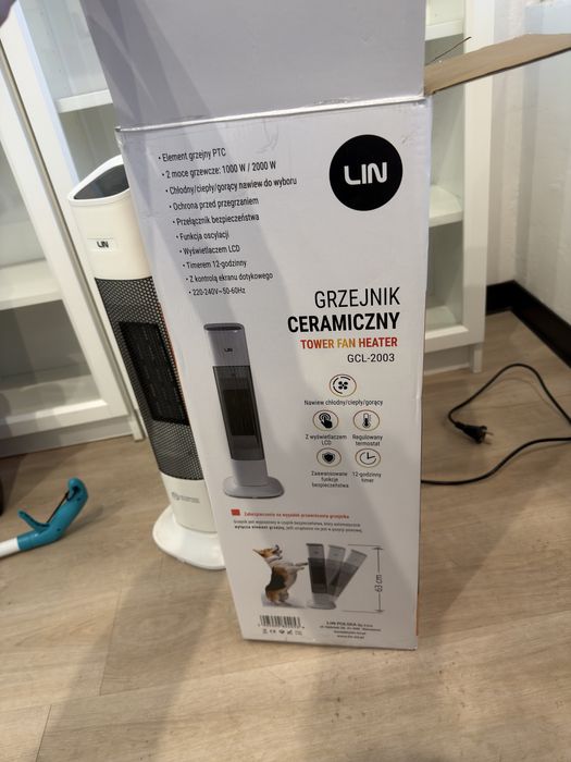 Grzejnik elektryczny ceramiczny LIN 1000/2000W