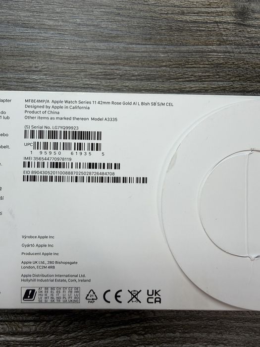 Apple Watch Series 11 42 mm Cellular Rose Gold