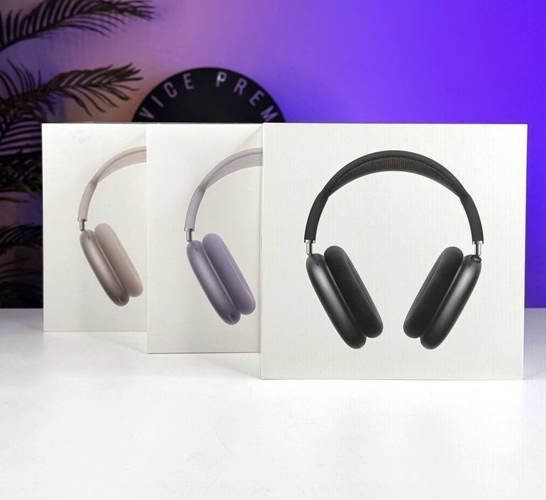 Навушники Apple AirPods Max 2 (2026 gen) + Гарантія + Шумодав + Гіроскоп + Анімація (Чорний, Срібний, Фіолетовий, Синій )