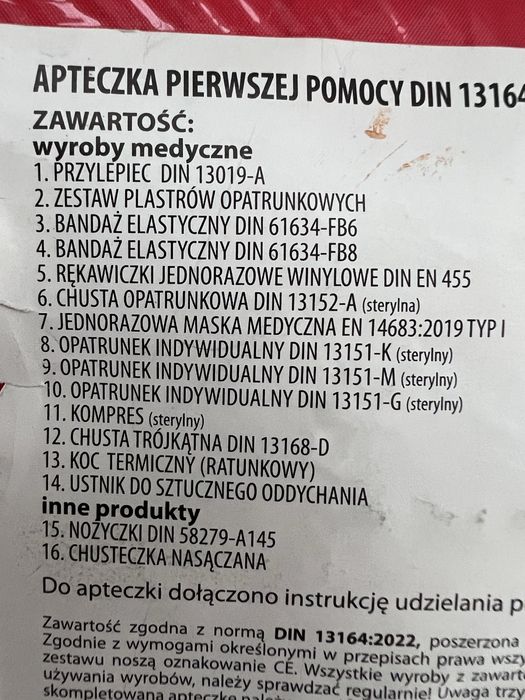 Apteczka pierwszej pomocy