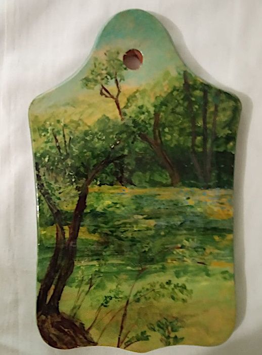 Деревянный сувенир для кухни расписной