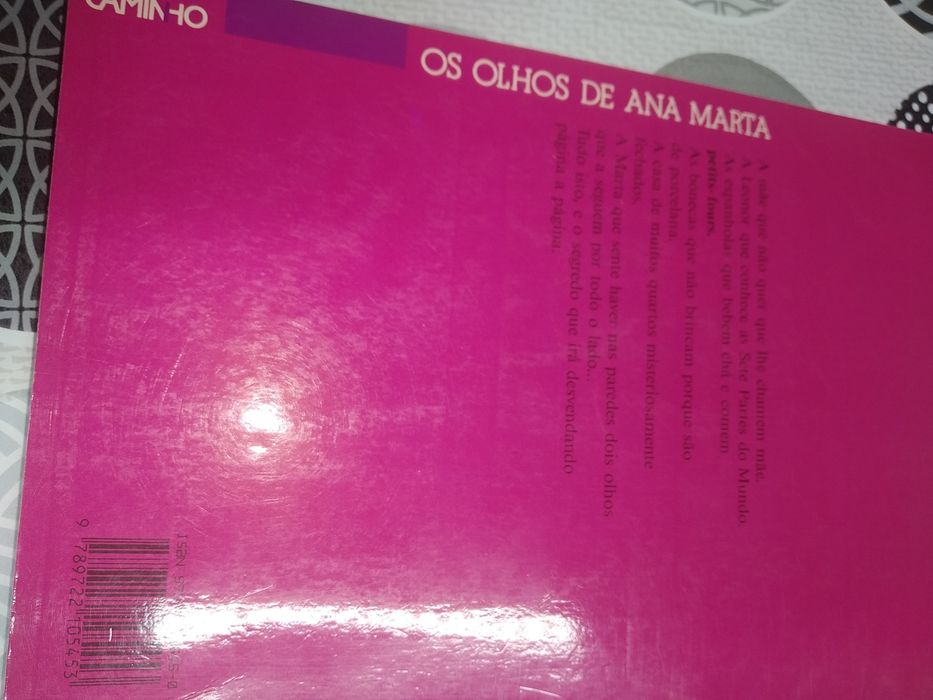 Livro "os olhos de Ana Marta" de Alice vieira