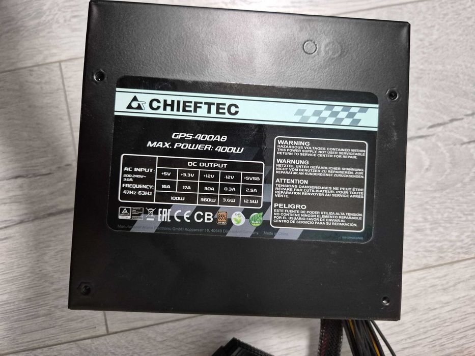 як новий блок живлення Chieftec GPS-400A8 (4+4 CPU\6+2 GPU). Trade-IN