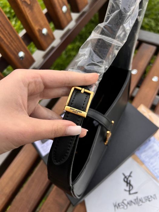 Шкіряна сумка чорна