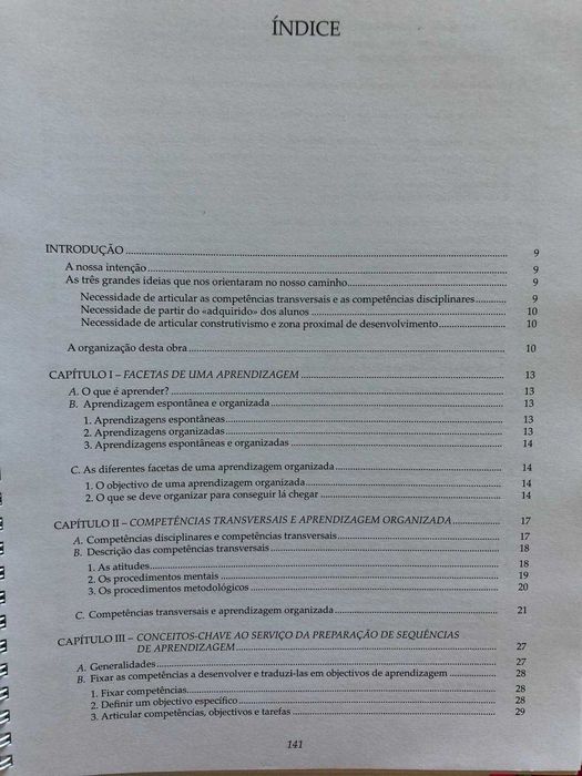 Livro "Do Desenvolvimento das Competências ao Projecto de Estabelecimento" – Instituto Piaget
