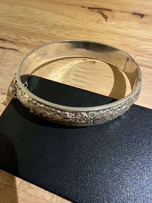 Pulseira de prata trabalhada