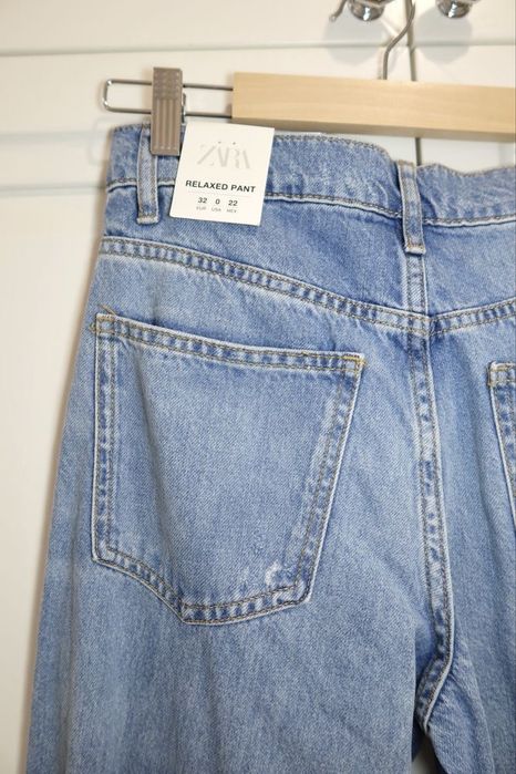 Джинси Zara Wide Leg 32 XXS нові з біркою блакитні прямі