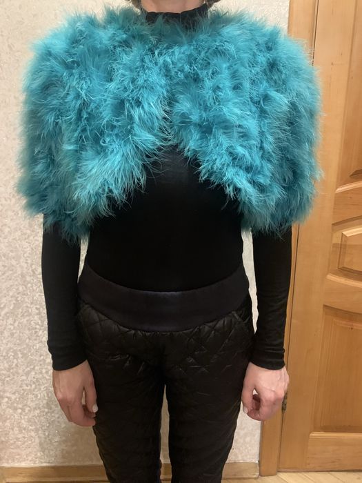 Болеро з лебяжого пуху, вечірня накідка