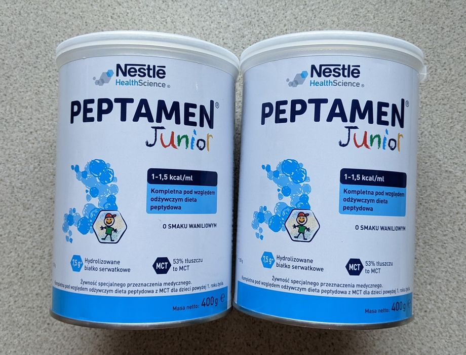 3 puszki Peptamen Junior