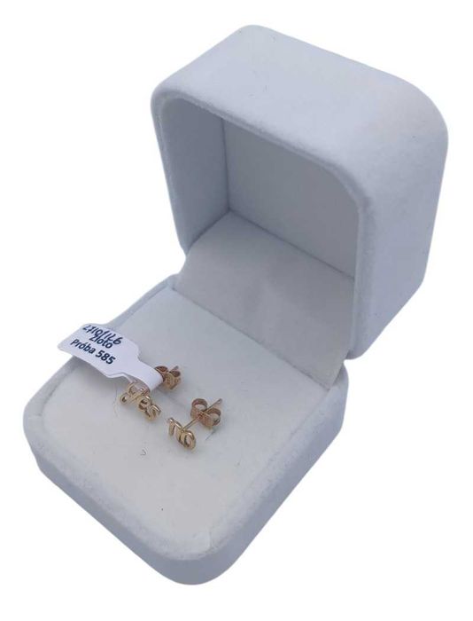 Złote kolczyki 585p (14k) / 0,48g