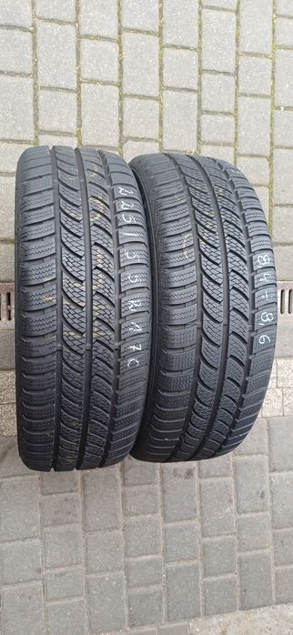 225/55R17C 109/107T CONTINENTAL , dwie używane opony zimowe wzmacniane.