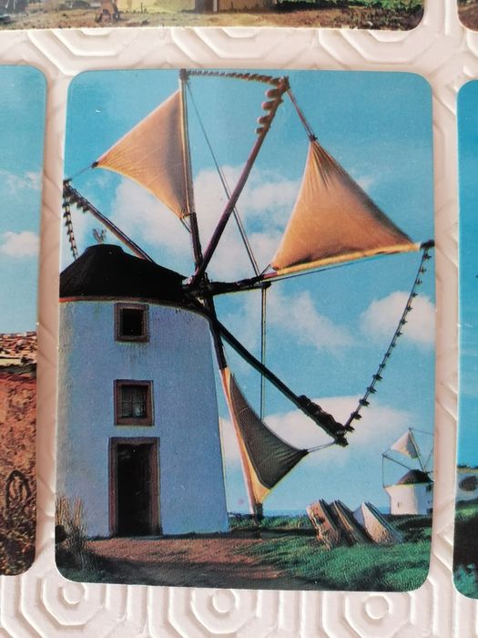 Conjunto de 6 calendários de moinhos, edição de 1985