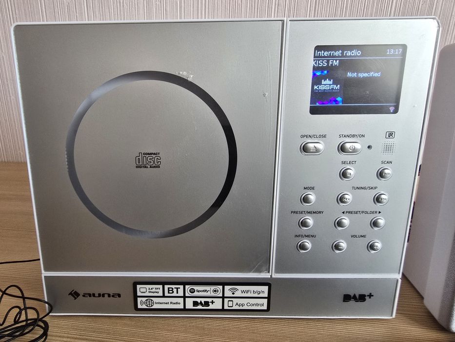 Інтернет радіо Auna Connect Vertical 10034997 WiFi/CD/BT/USB/FM/AUX/DA