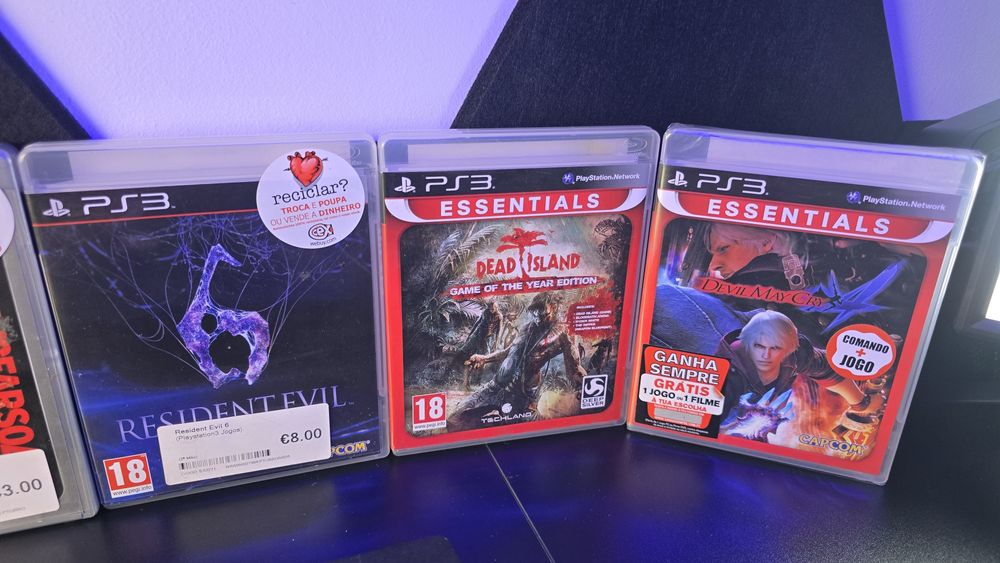 PS3 Slim 320GB + 7 Jogos | Devil May Cry 4 SELADO | Lisboa