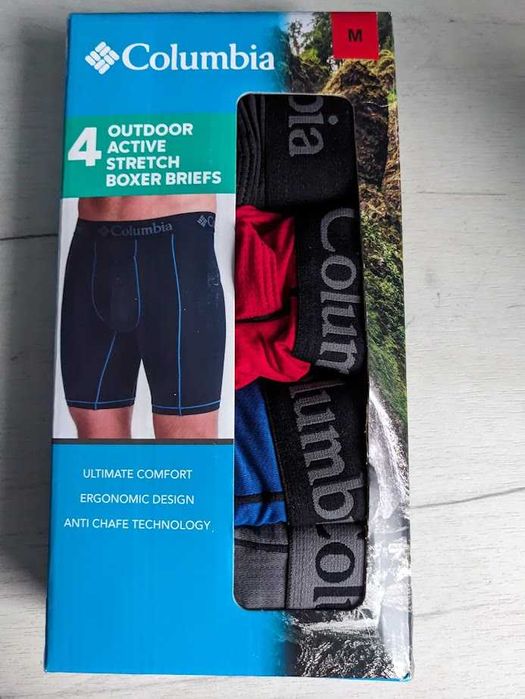 Чоловічі труси-боксери Columbia Outdoor Active Stretch Boxer Briefs