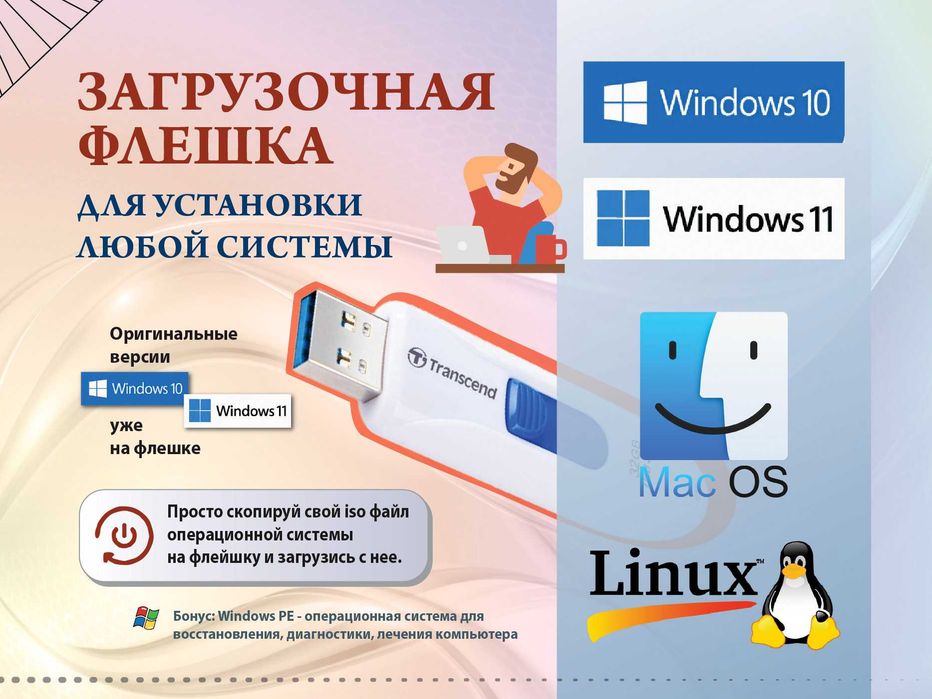 Загрузочная флешка boot usb flash