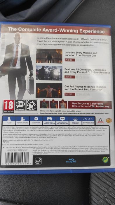 Jogos PS4 Hitman Definitive Edition