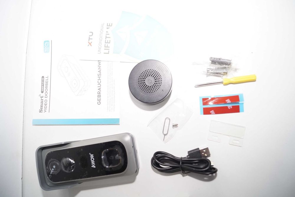 1864 Domofon dzwonek wideo bezprzewodowy z kamerą AWOW HD 1080P