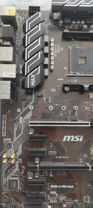 Placa-mãe Motherboard MSI B450-A PRO MAX PARA PEÇAS