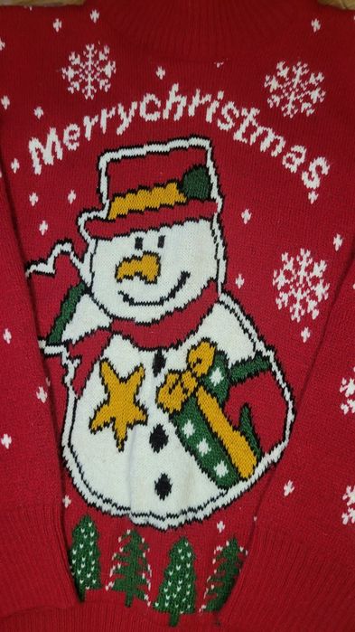 Светр джемпер кофта новорічний сніговик  свитер новогодний New Year