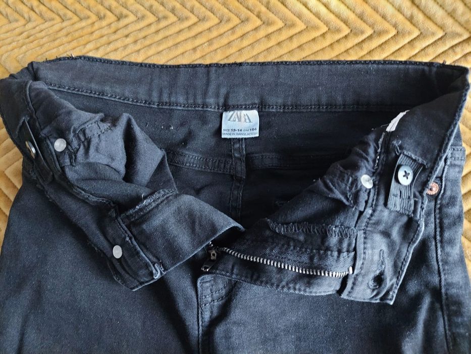 Jeansy Zara czarne rozm. 164