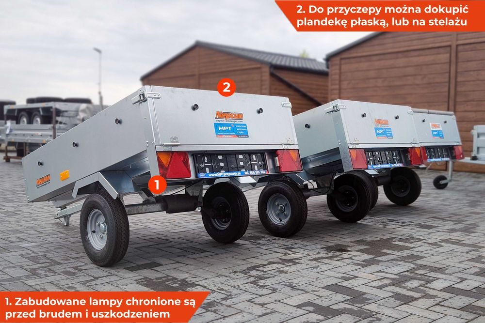 Przyczepa Neptun N5-145 City GN052 mała przyczepka quada gastronomii