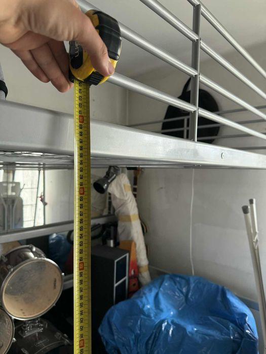 Łóżko pietrowe ikea svarta stora konstrukcja rama