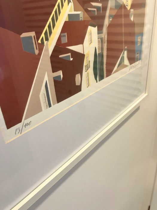 Serigrafia cidade Lisboa de J. G. Molina Saraiva