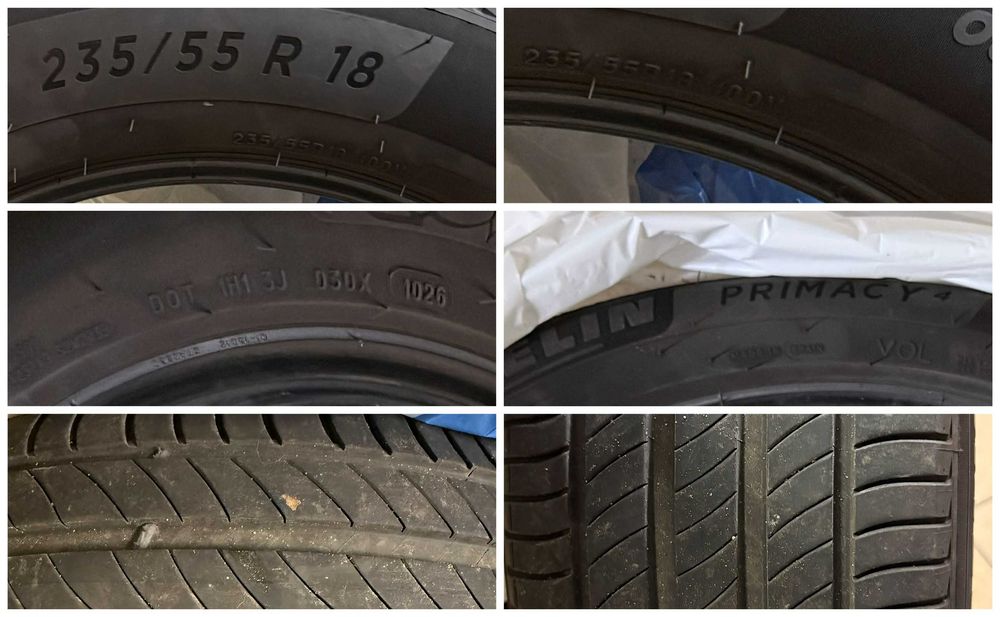 Opony Michelin Primacy 4 235/55 R18 prod 10/2026, mały przebieg