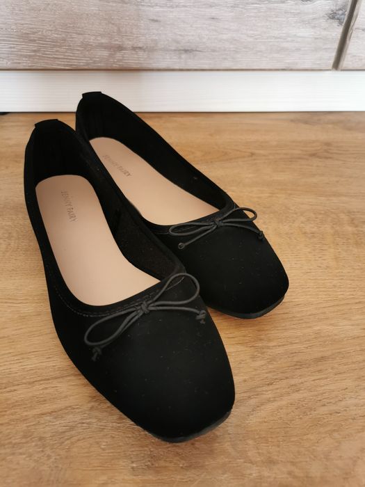 Baleriny czarne 38 jak nowe