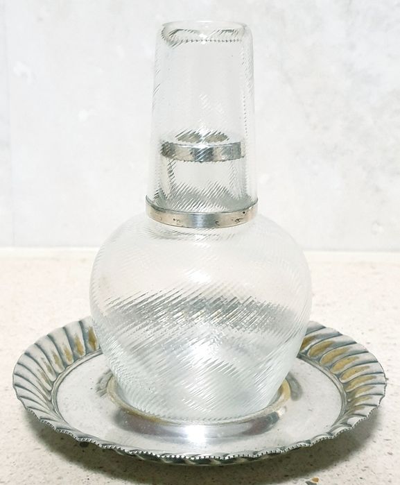 Rare, small, antique WMF bedside medicine bottle