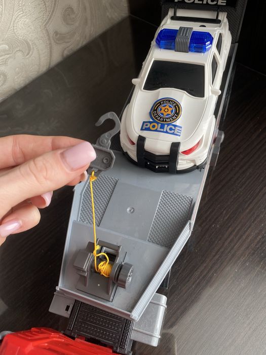 Іграшкова машина евакуатор інерційна з поліцейською машиною