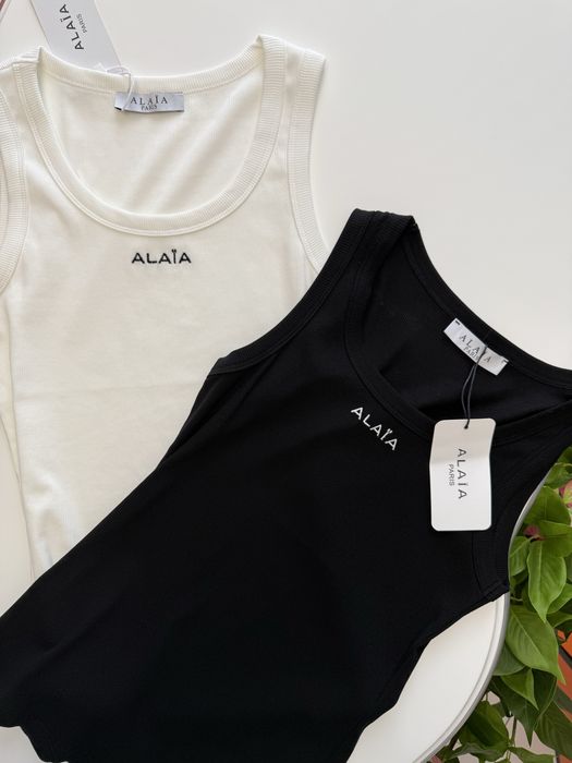 Майка жіноча чорна біла alaia