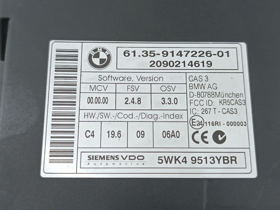 Centralina de Ignição - BMW 3 Touring (E91) | 04 - 12