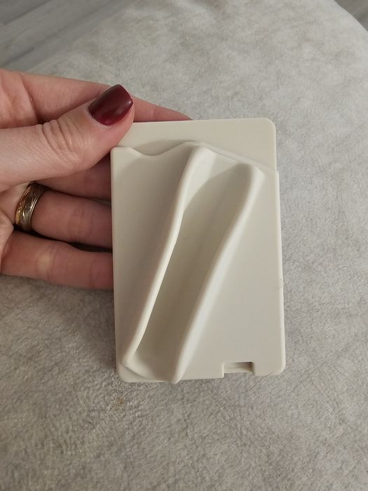 Porta-cartões Lip para Telemóvel Creme- Casa de las Carcasas